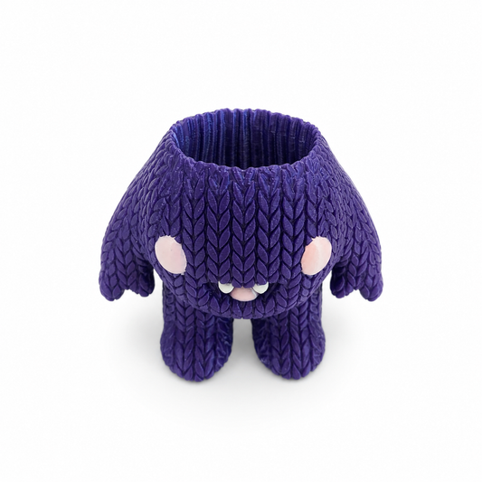 Vaso Fjody Fjoccolosa in PLA con texture effetto maglia senza pianta