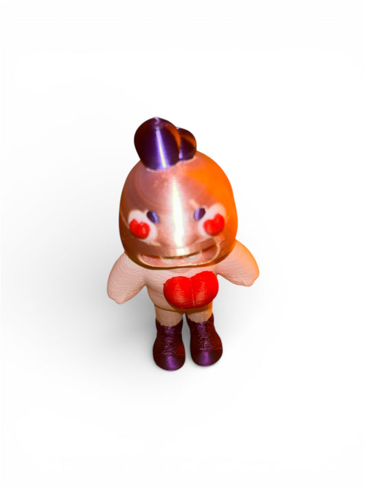 Rocchetto Fjoccoloso 3D in PLA dettaglio del personaggio decorativo