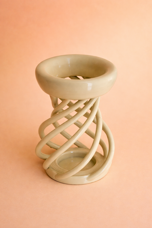 Vaso Fuagrà design moderno intrecciato per arredamento casa