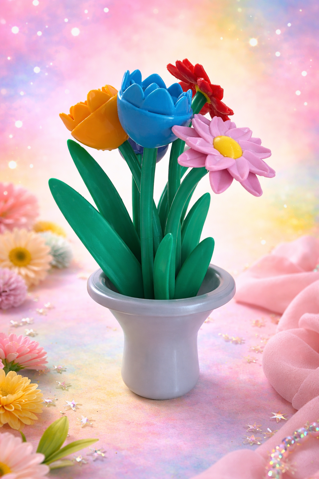 dettaglio fiori decorativi moderni colorati design PETG