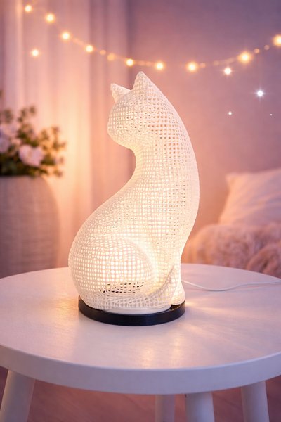 Lampada Gatto 3D – Decorazione Luminosa di Design Artigianale Made in Italy