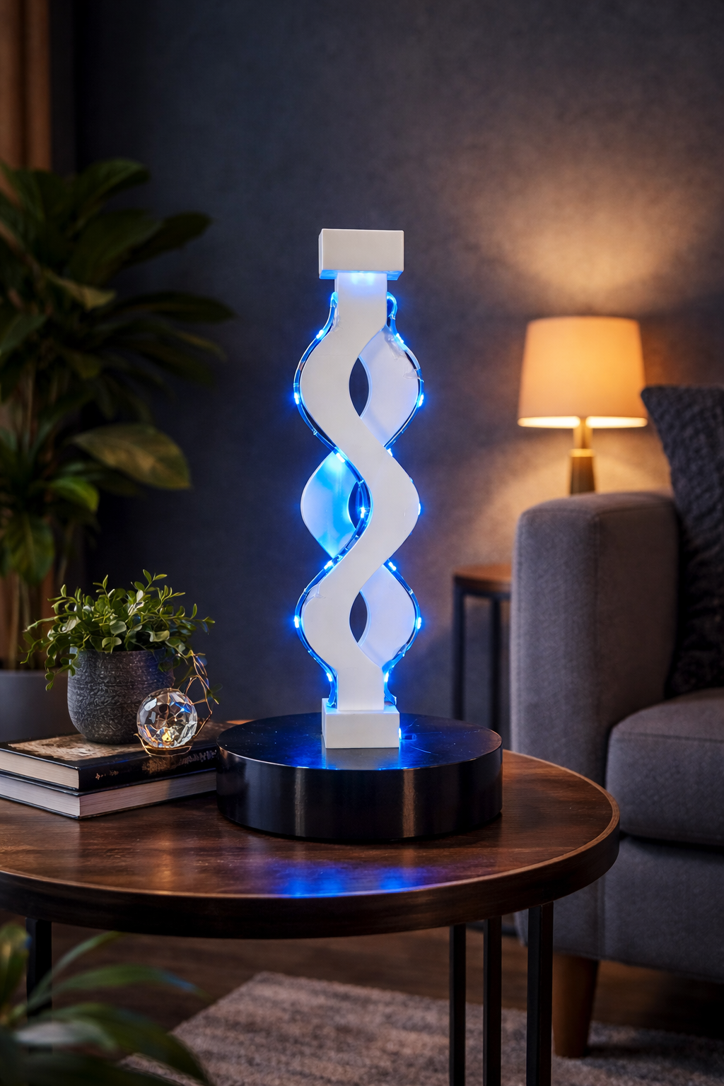 lampada design moderno vittoria scultura decorativa elegante arredo casa