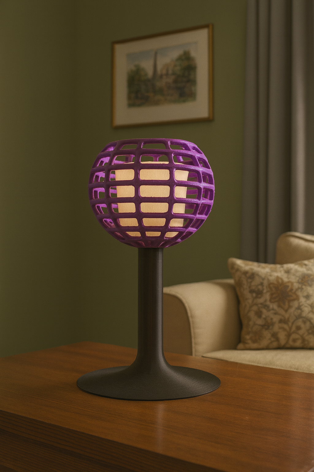 Lampada moderna viola - arredo salotto e camera