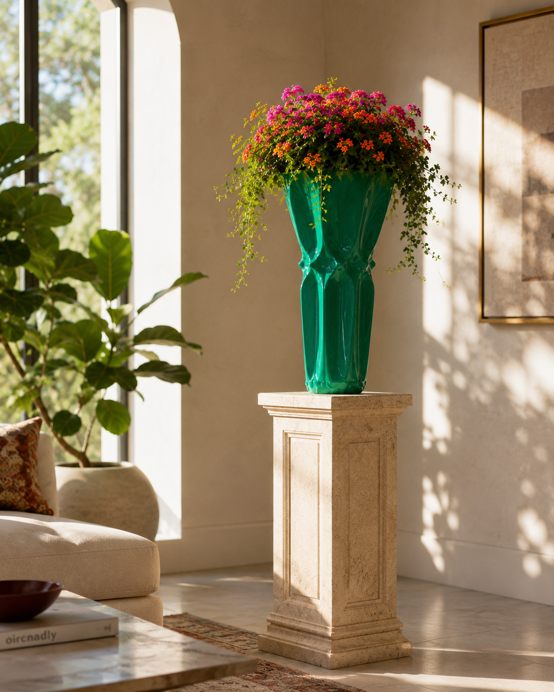 Grazia Vase von Fjoccola® | Moderne Designer-Blumenvase für Zuhause, Garten und Terrasse
