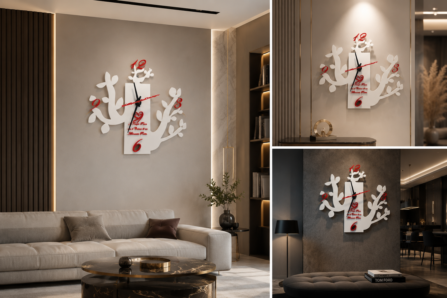 Orologio della Vita™ – Reloj de Pared Moderno de Diseño 3D en PLA | Árbol de la Vida Artesanal, Decoración Elegante para Salón, Sala, Oficina y Hogar
