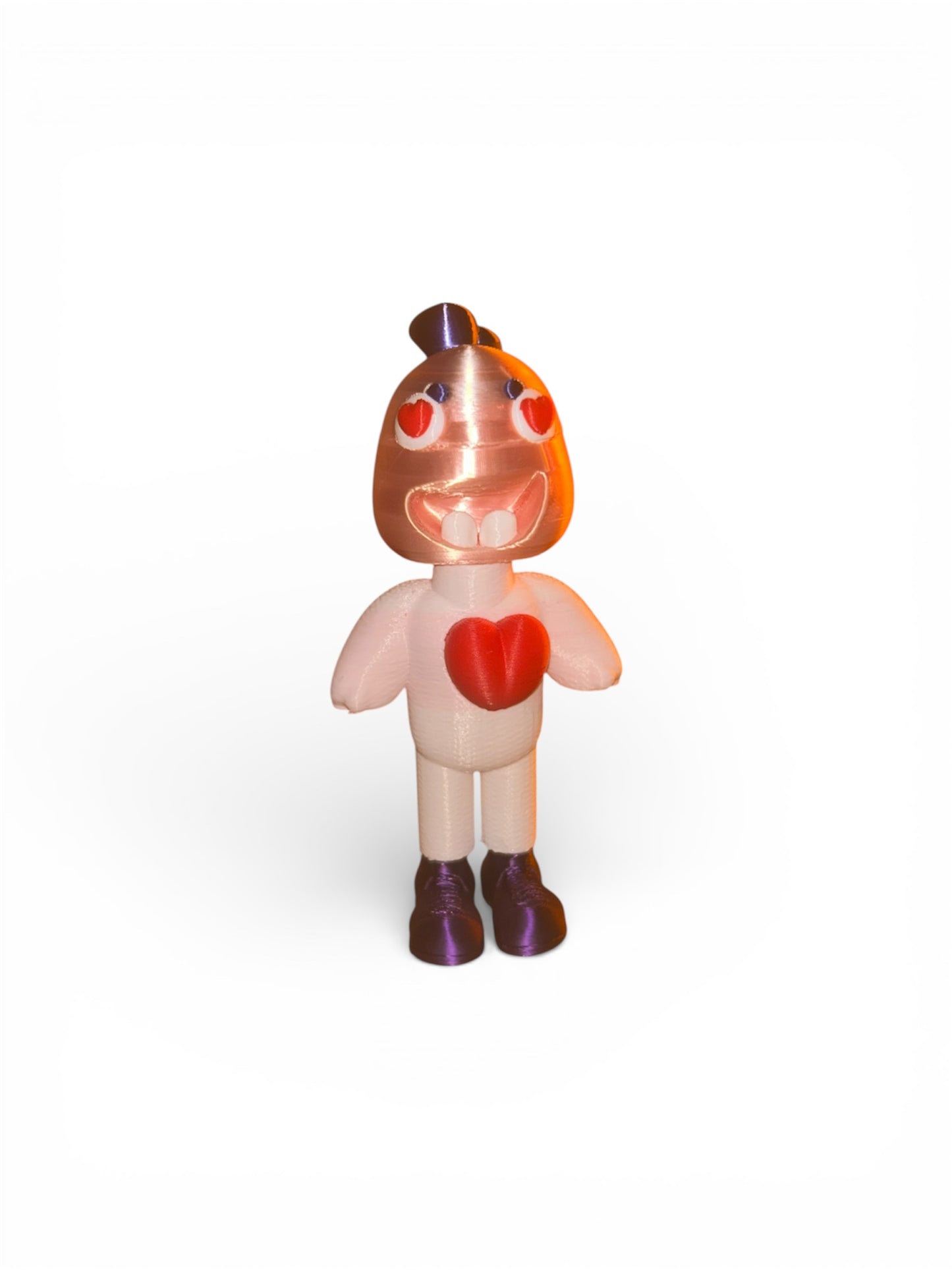 Rocchetto Fjoccoloso 3D personaggio decorativo in PLA vista frontale