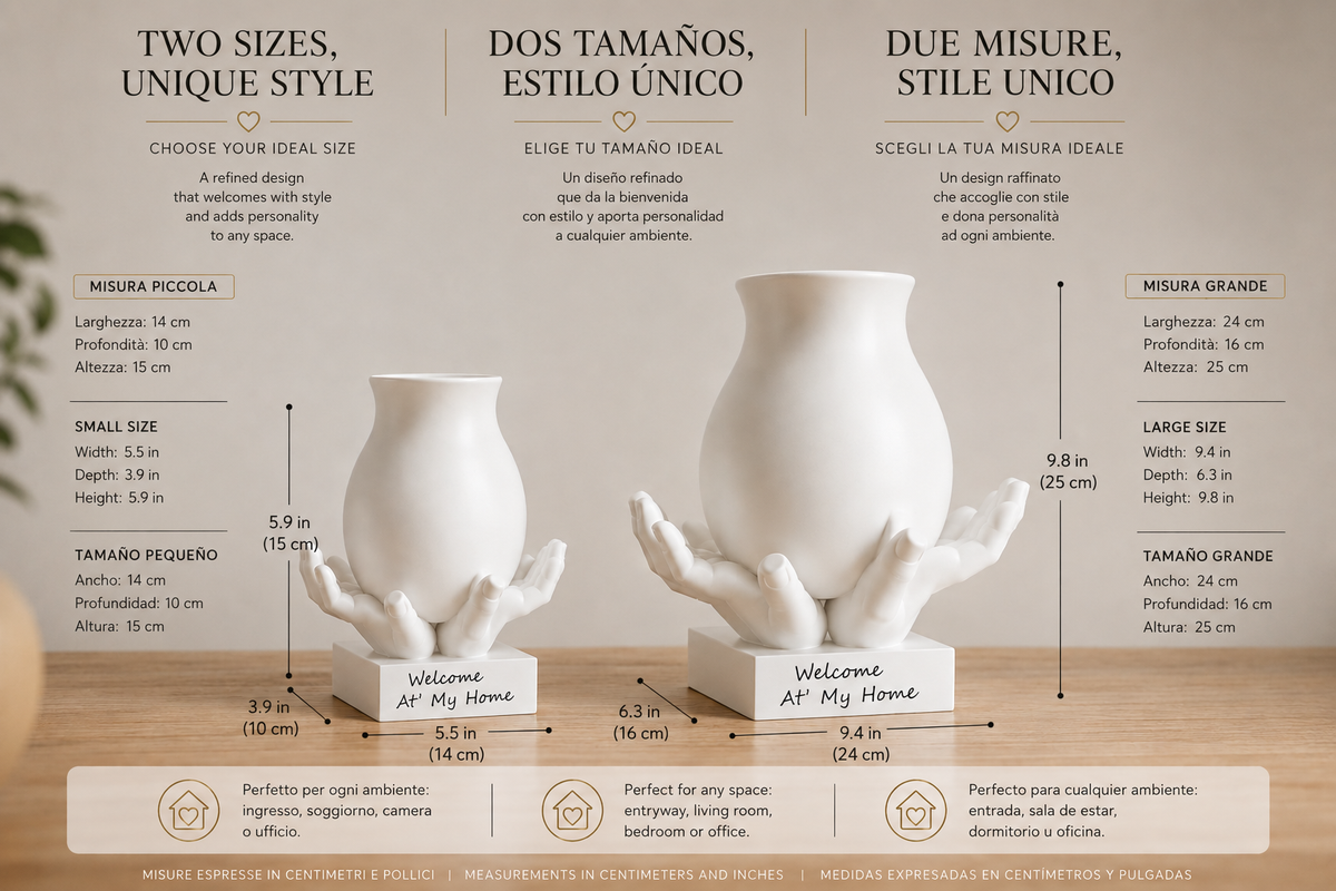 Small & Large Sculptural Vase