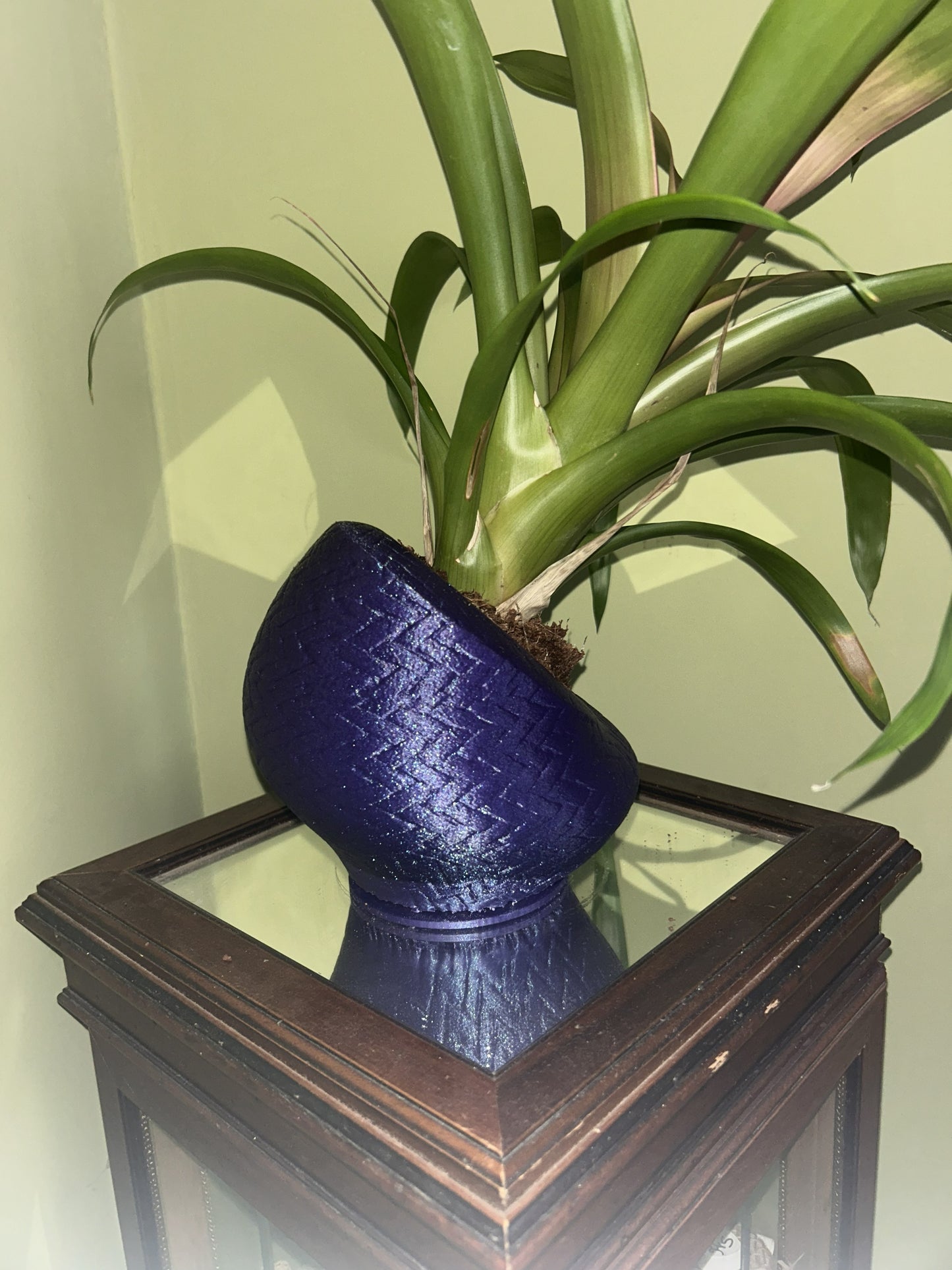 Vaso Antico 3D in PLA con pianta – vaso decorativo di design stampato in 3D