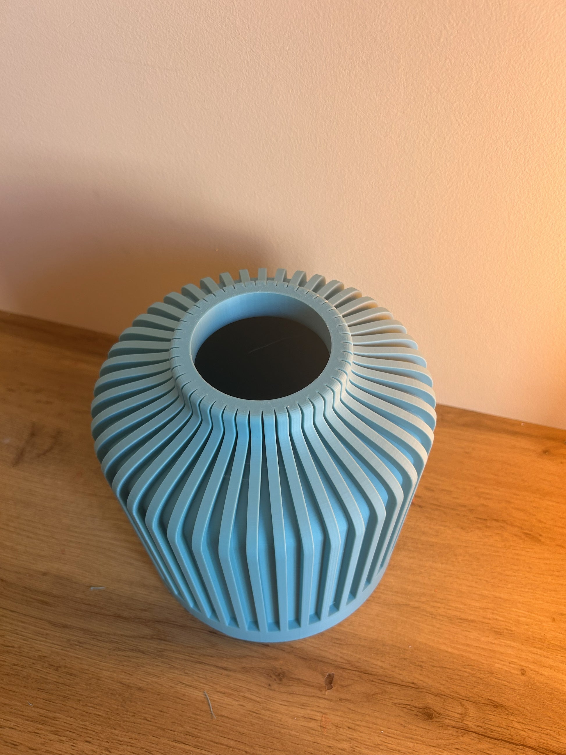 Vista dall’alto del Vaso Noeli in PLA stampato in 3D