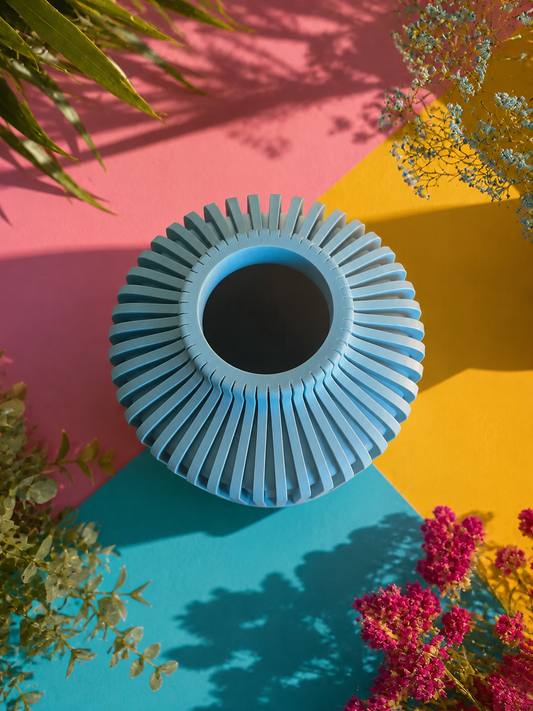 Vista dall’alto del Vaso Noeli in PETG stampato in 3D