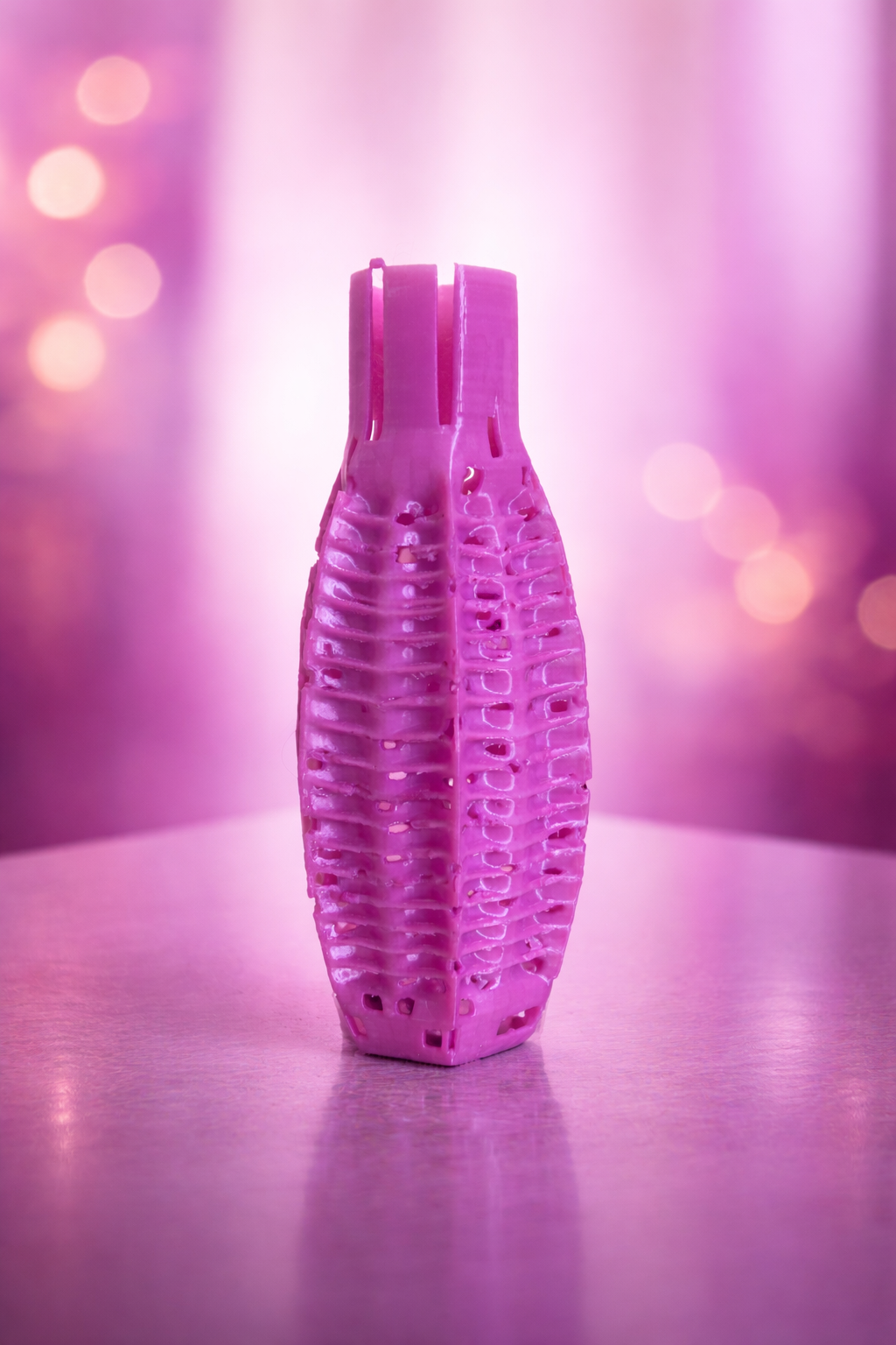 vaso voronoi moderno in PETG design artistico traforato decorazione casa contemporanea