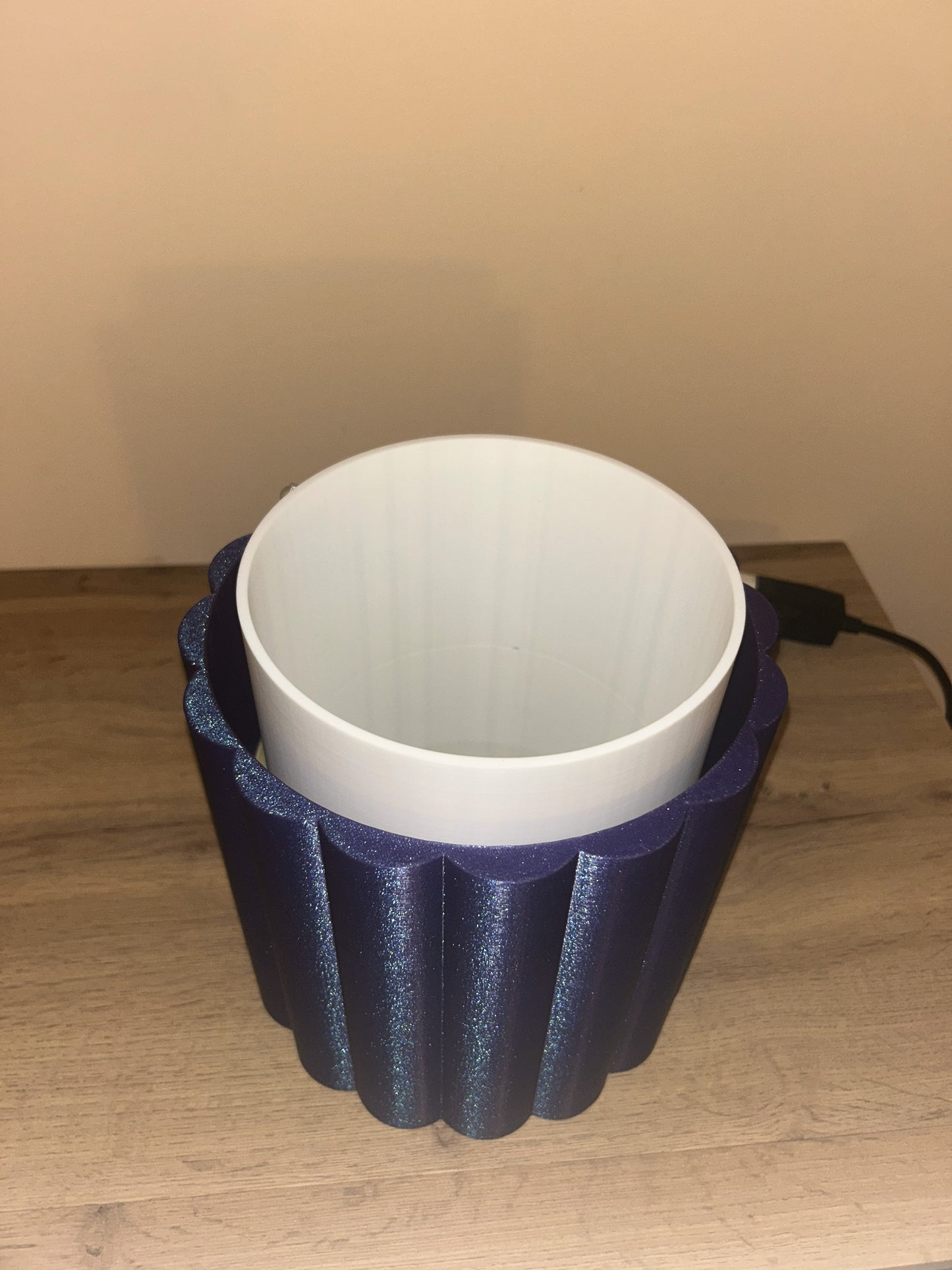 Vaso lampada moderno stampato in 3D per arredamento interno