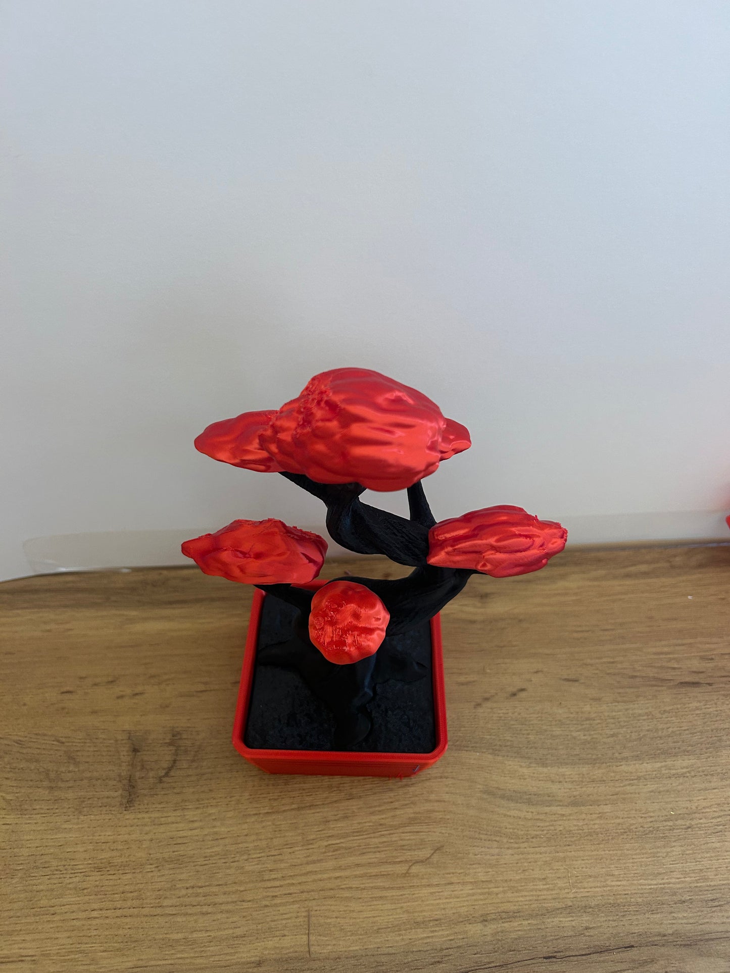 Bonsai 3D stilizzato realizzato in PLA                  vista portagioie