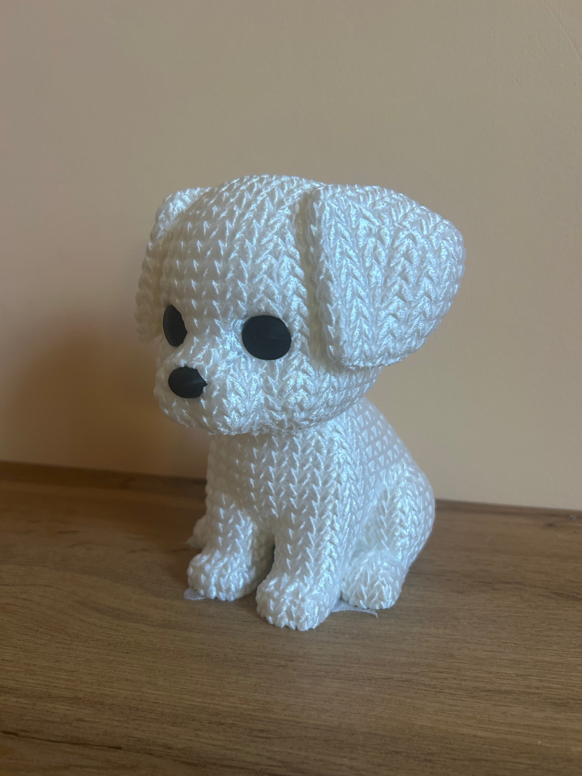 Cagnolino decorativo stampato in 3D – oggetto d’arredo artigianale italiano