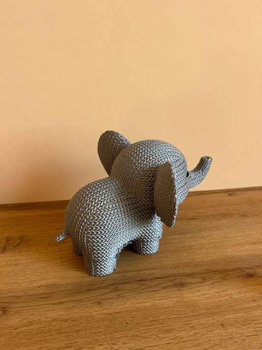 Elefante stampato in 3D, decorazione d’arredo moderna e sostenibile