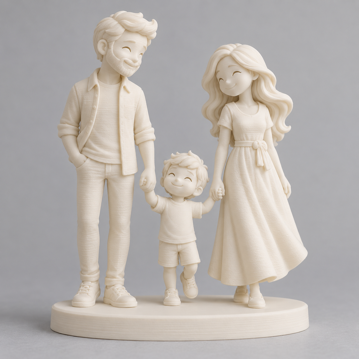 La tua famiglia in 3D: esempio illustrativo di personalizzazione