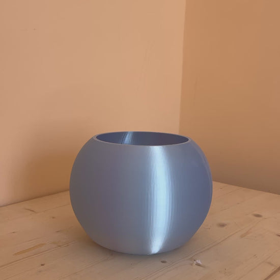 Vaso liscio 3D realizzato artigianalmente in PETG ecologico Made in Italy video dimostrativo