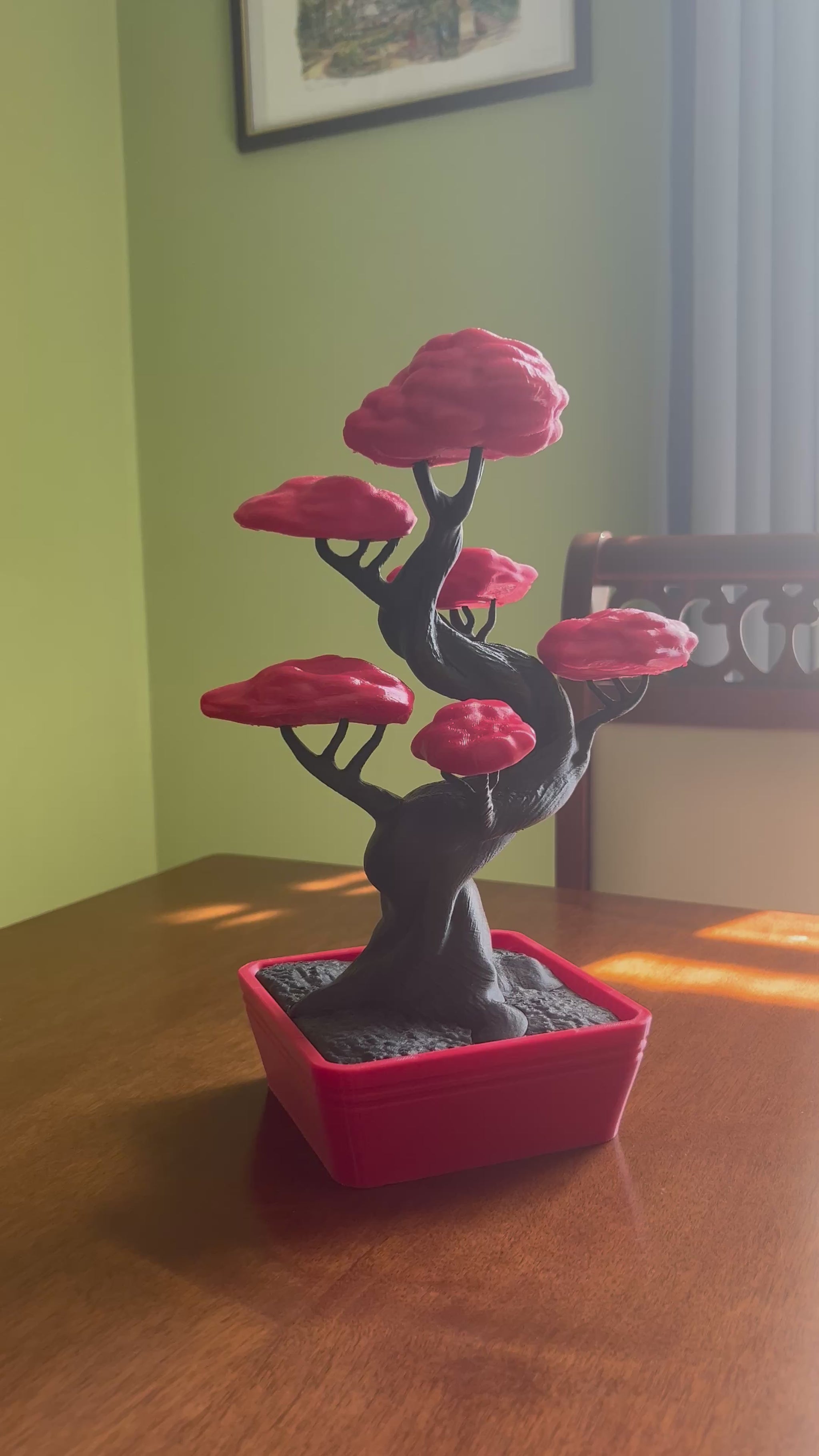 Modern bonsai sculpture for contemporary interior decor