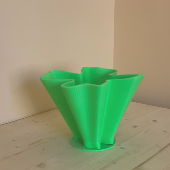 Vaso decorativo artigianale realizzato con stampa 3D video dimostrativo