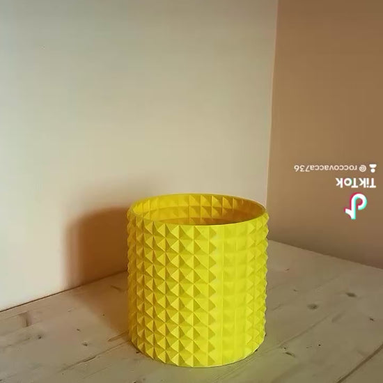 Vaso 3D effetto diamante in PETG ecologico – video dimostrativo