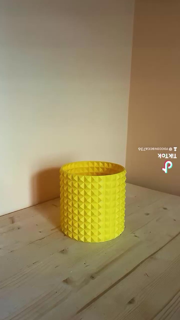 Vaso 3D effetto diamante in PETG ecologico – video dimostrativo