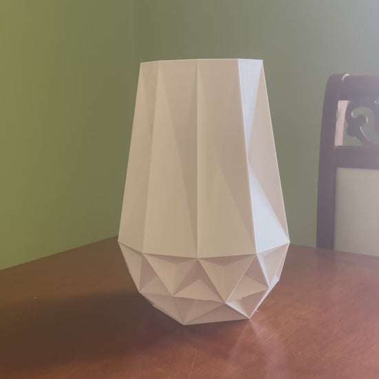 Premium geometric vase with contemporary design, ideal for flowers and indoor plants, elegant home decoration, modern living room styling and luxury interior decor.