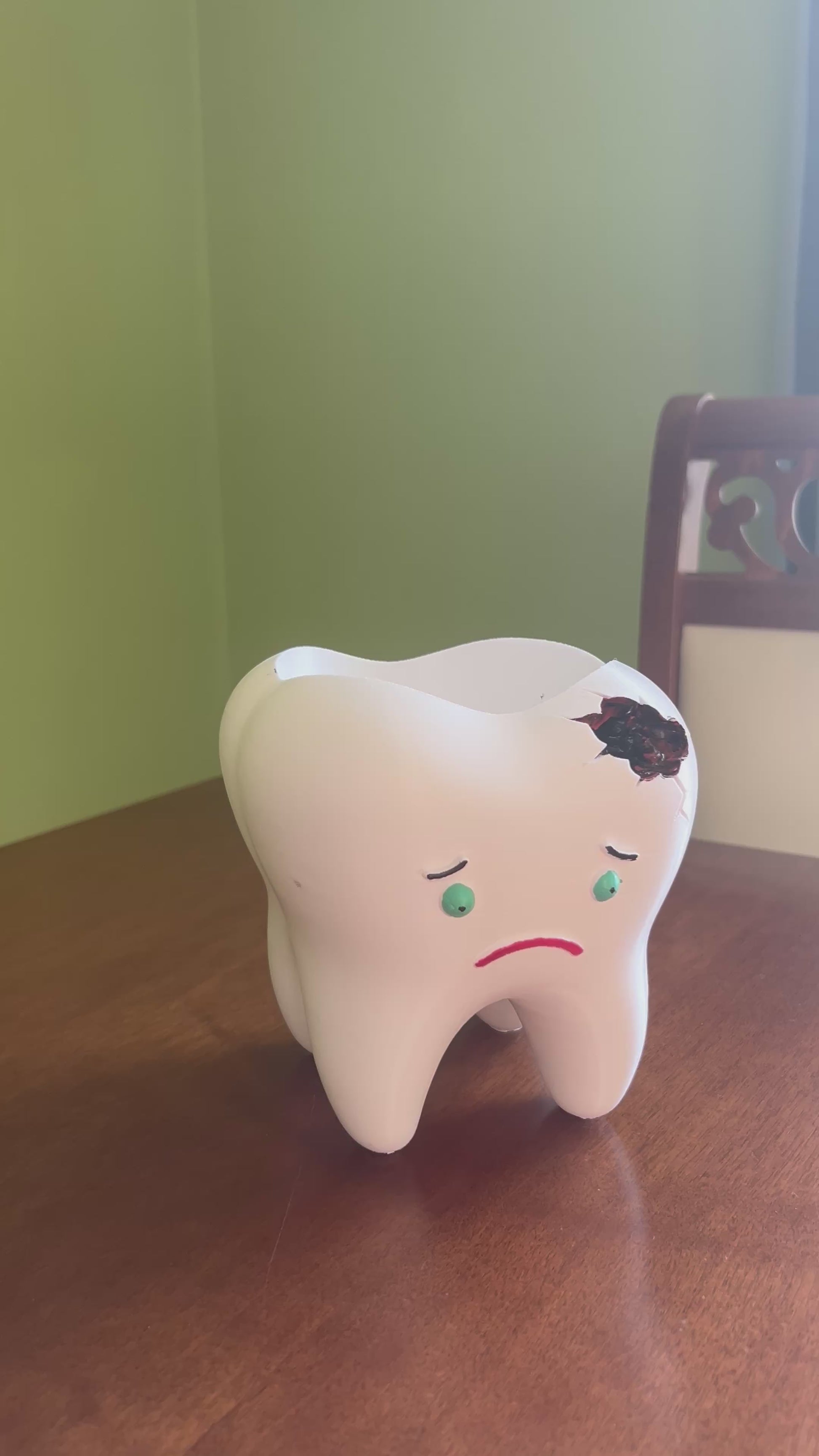Creative dental themed planter for succulents, cactus and indoor plants