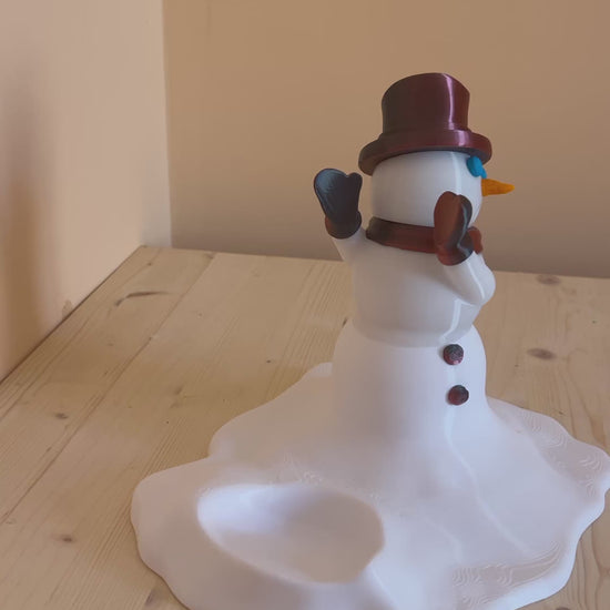 Pupazzo di neve porta bottiglia video