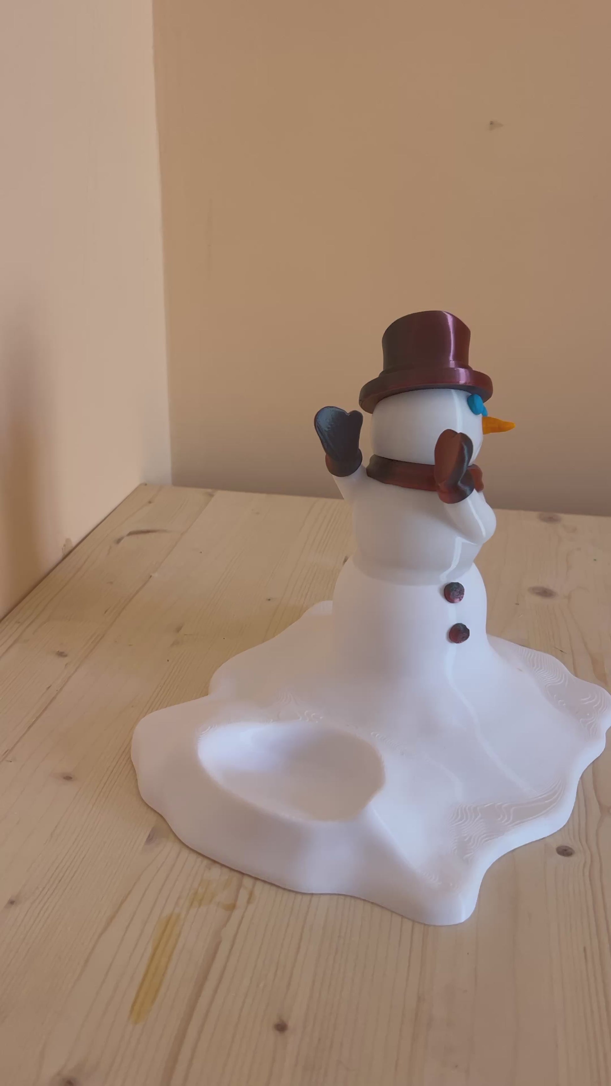 Pupazzo di neve porta bottiglia video