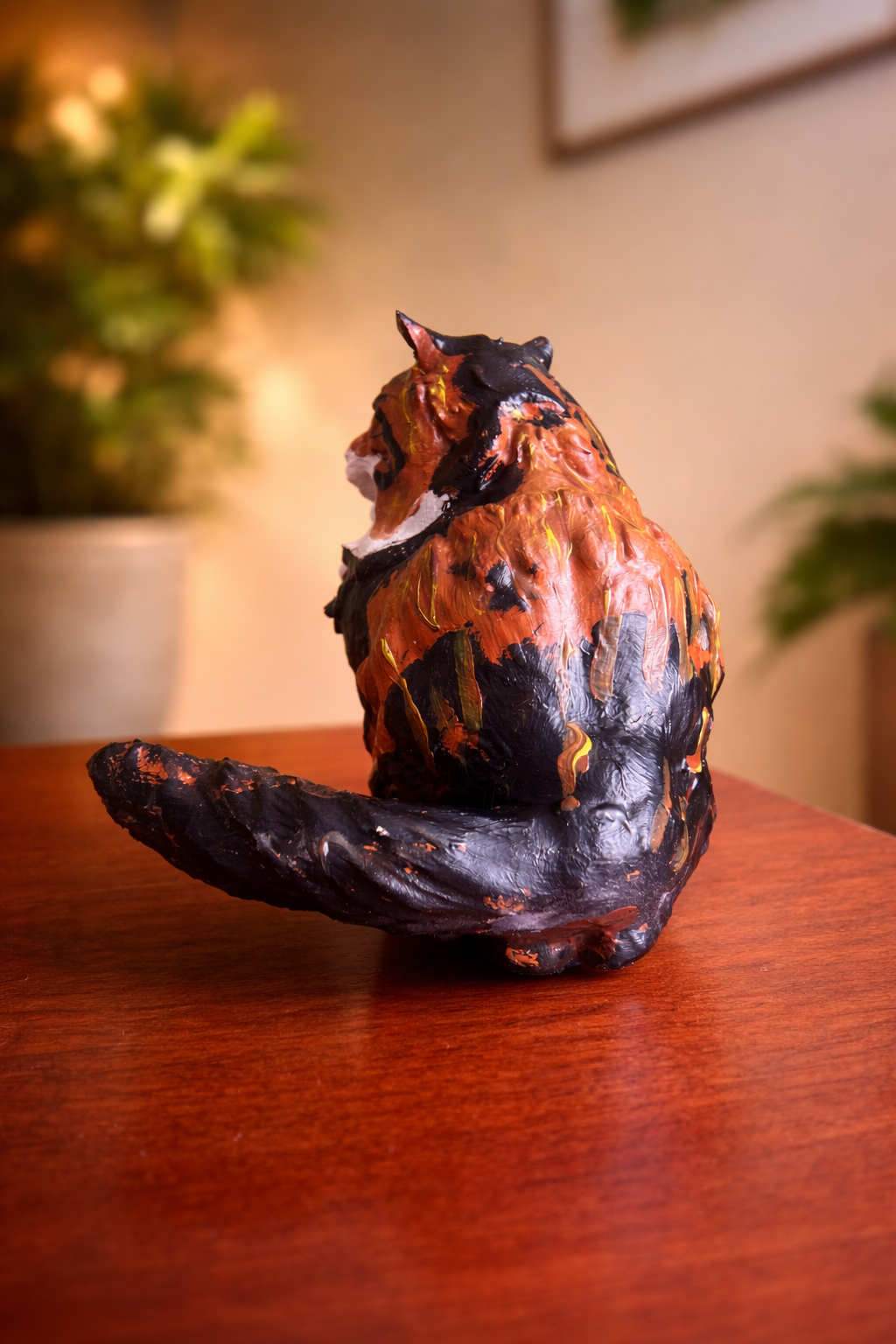 Salvadanaio gatto Marphy vista posteriore design artistico