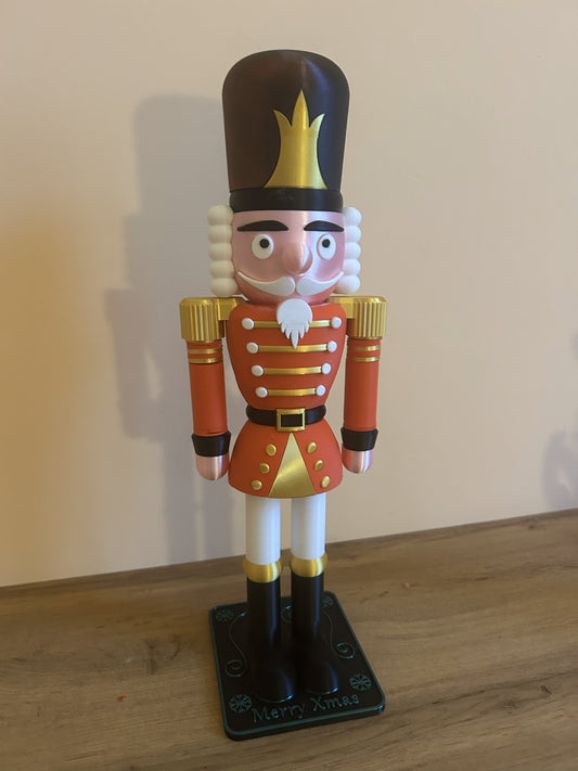 Schiaccianoci decorativo natalizio 40 cm stampato in 3D dal design classico