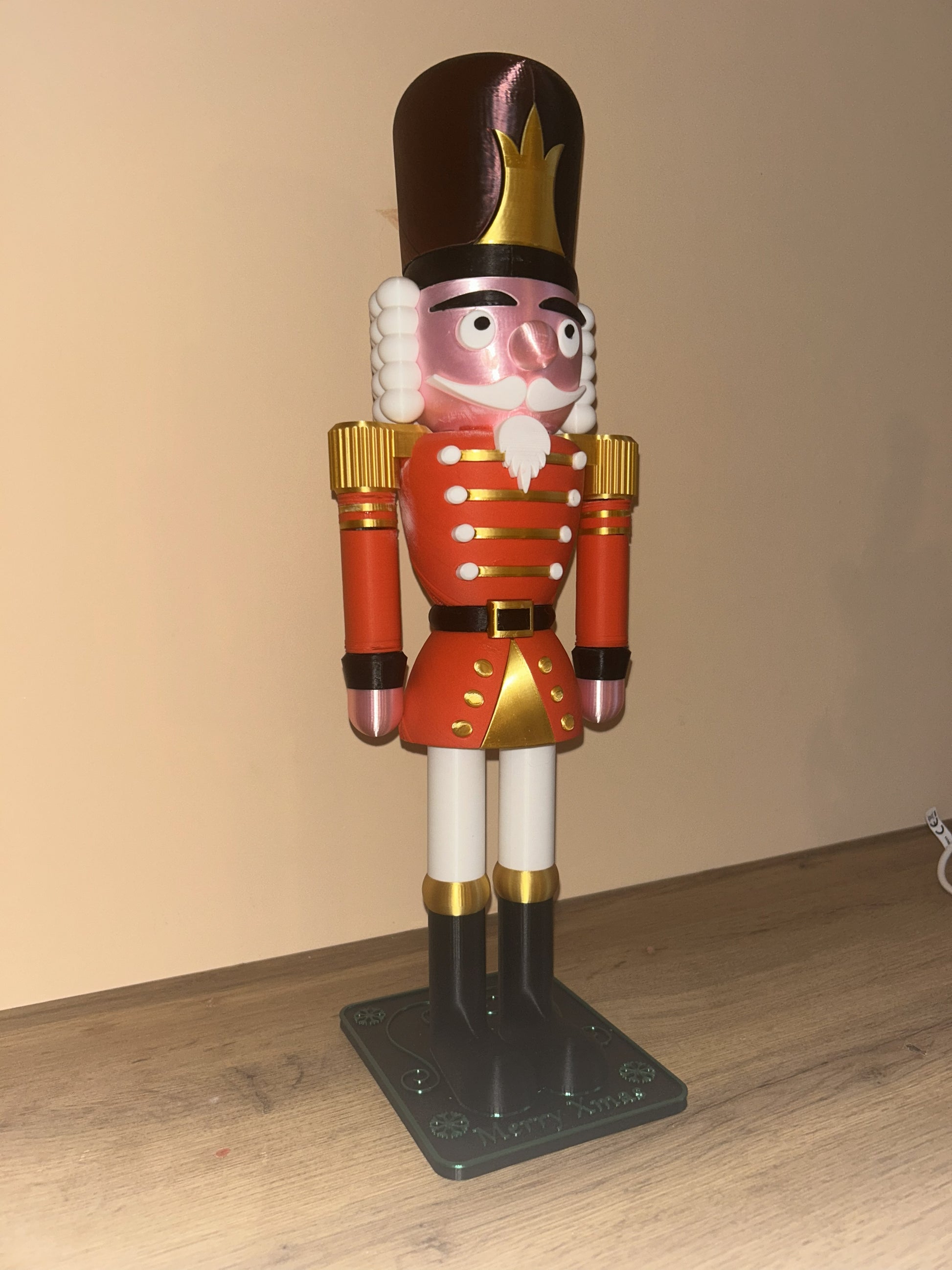 Schiaccianoci decorativo natalizio 40 cm stampato in 3D dal design classico