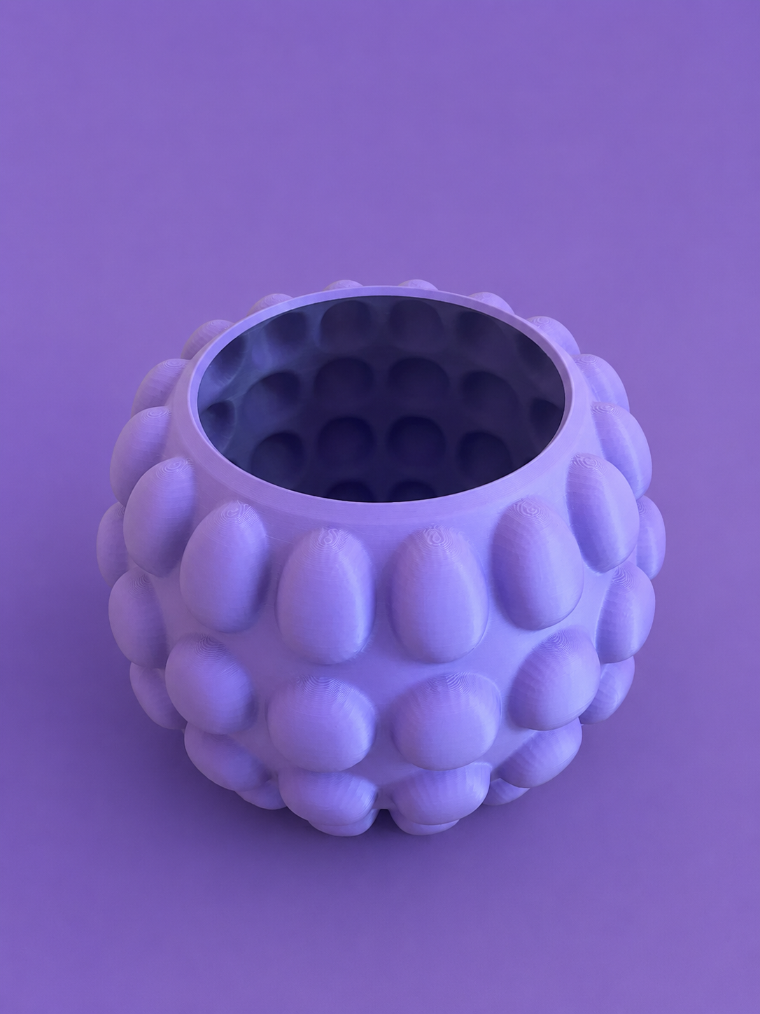 Vaso 3D Cicciotto vista dall’alto – vaso decorativo Made in Italy