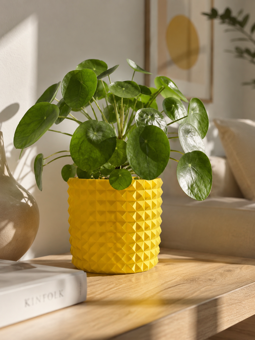 Vaso 3D Diamantato in PETG – design moderno artigianale Made in Italy