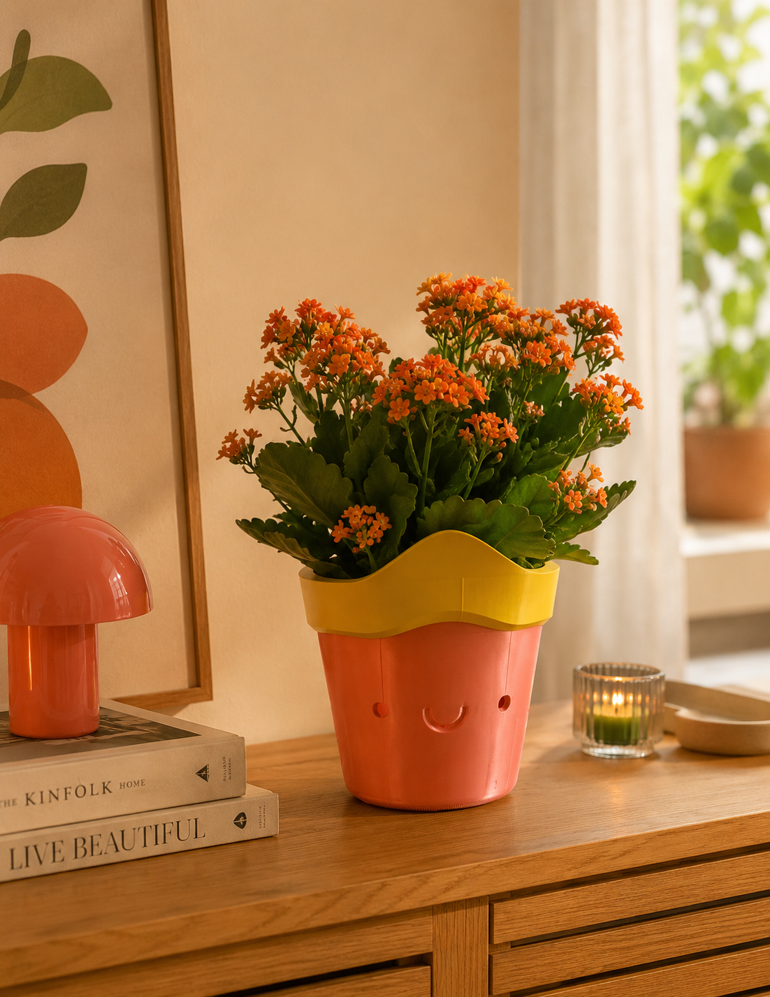 Vaso decorativo moderno con design giocoso e personalizzabile
