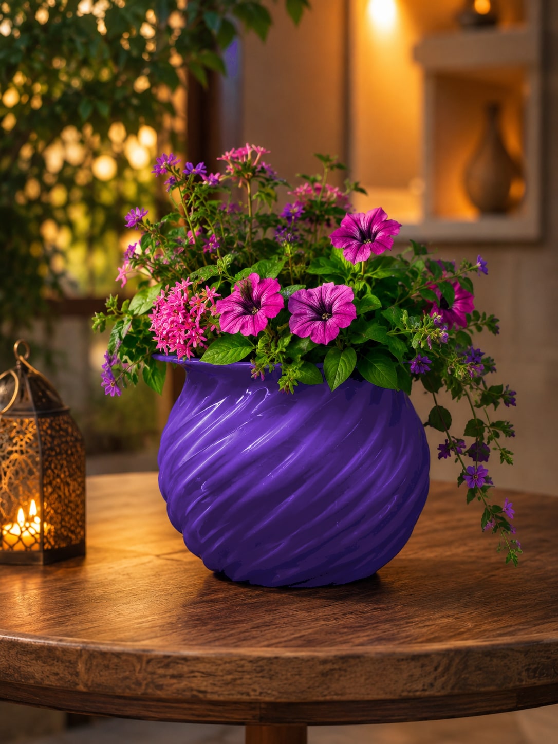 Vase Benedizione – Vase Decorativo Moderno in Stampa 3D per Piante, Fiori, Home Decor e Arredo Contemporaneo - Purple