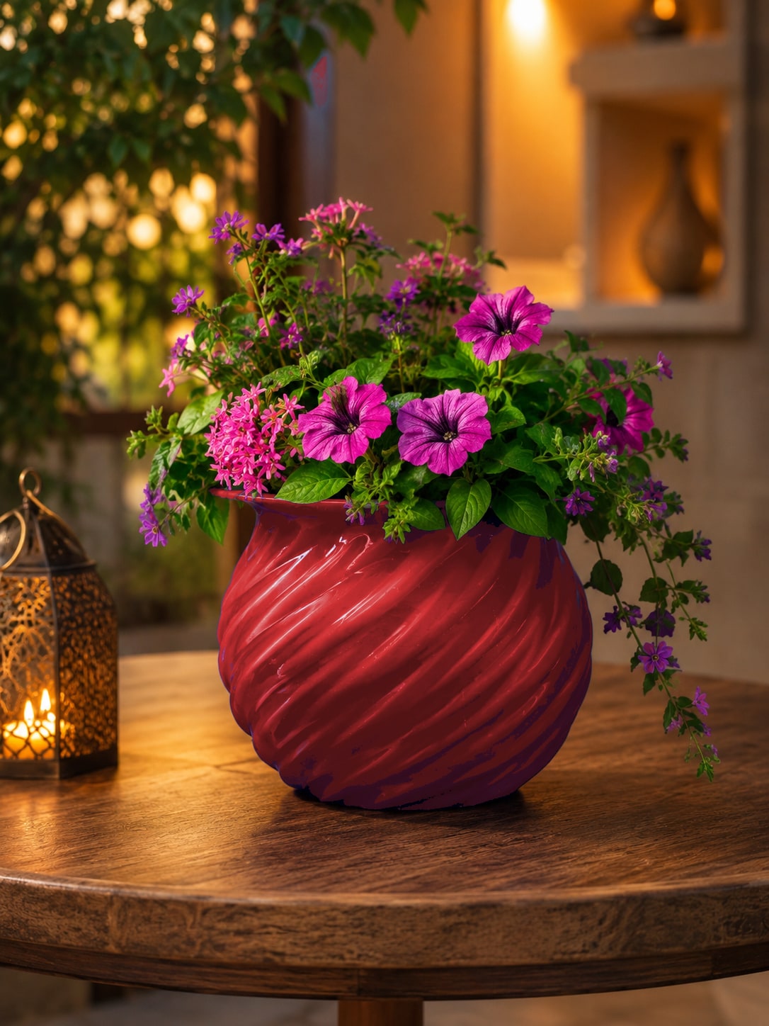 Vase Benedizione – Vase Decorativo Moderno in Stampa 3D per Piante, Fiori, Home Decor e Arredo Contemporaneo - Red
