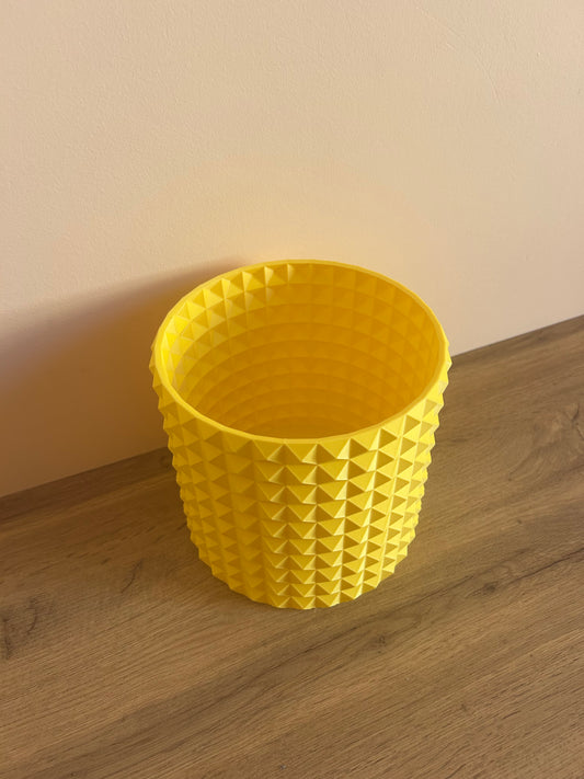 Vaso decorativo diamantato stampato in 3D per arredo casa