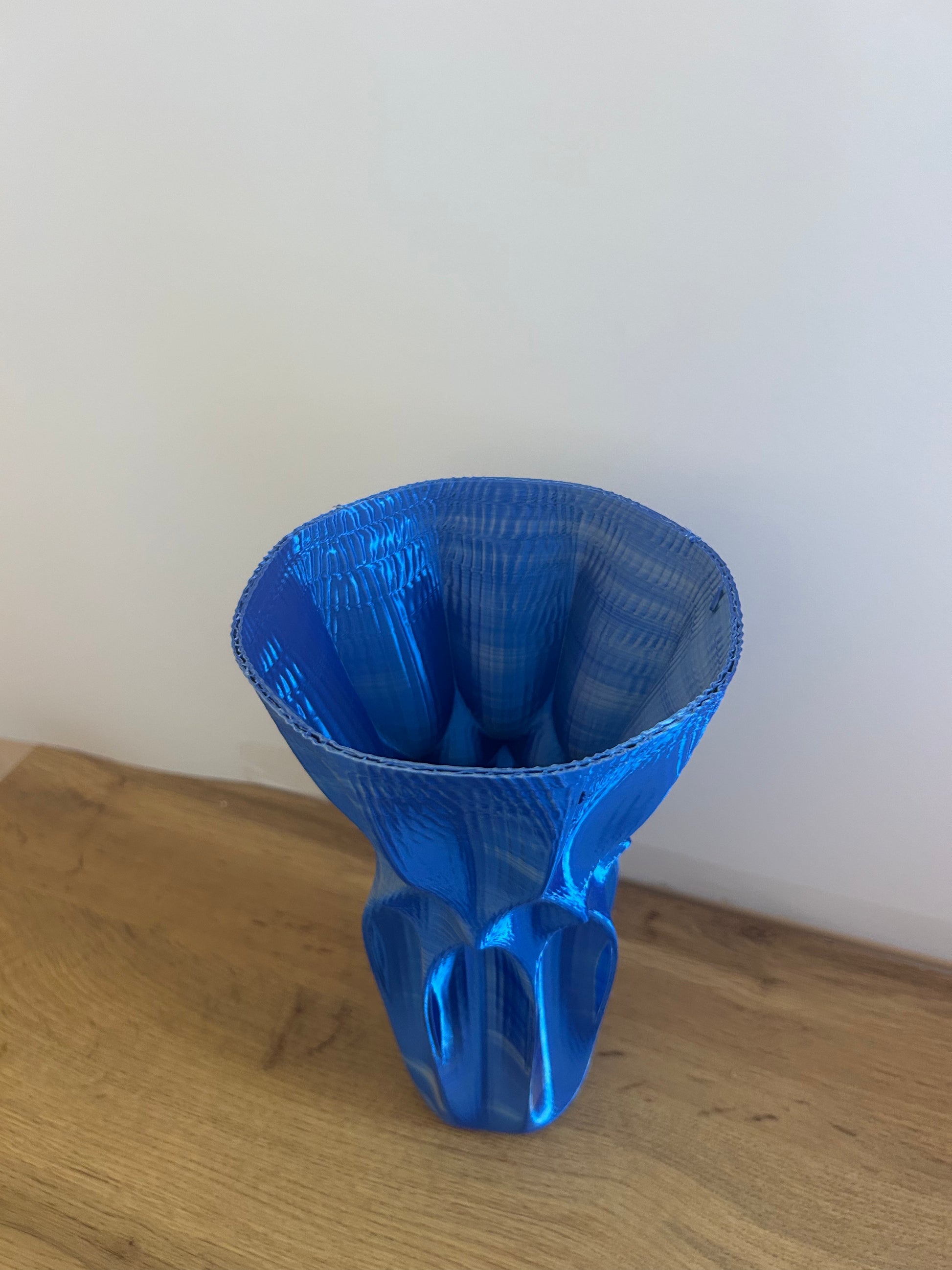 Vaso Grazia 3D dall’alto – design minimalista stampato in 3D