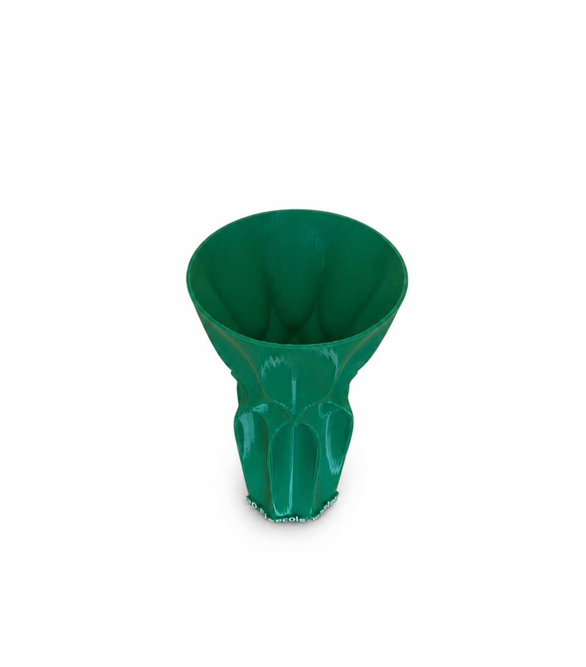 Vaso Grazia 3D dall’alto – design minimalista stampato in 3D
