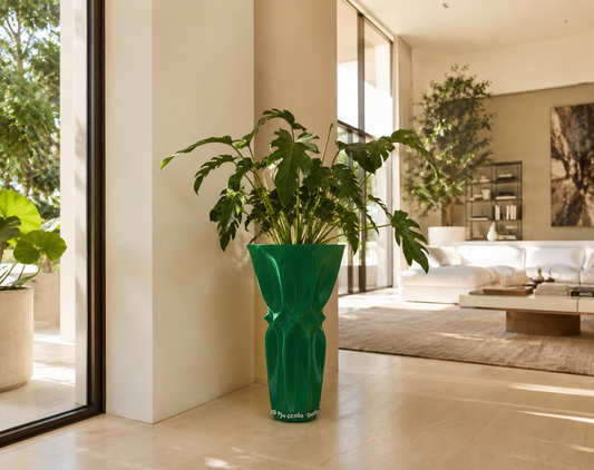 Vaso Grazia 3D visto frontalmente – arredo decorativo elegante in PETG