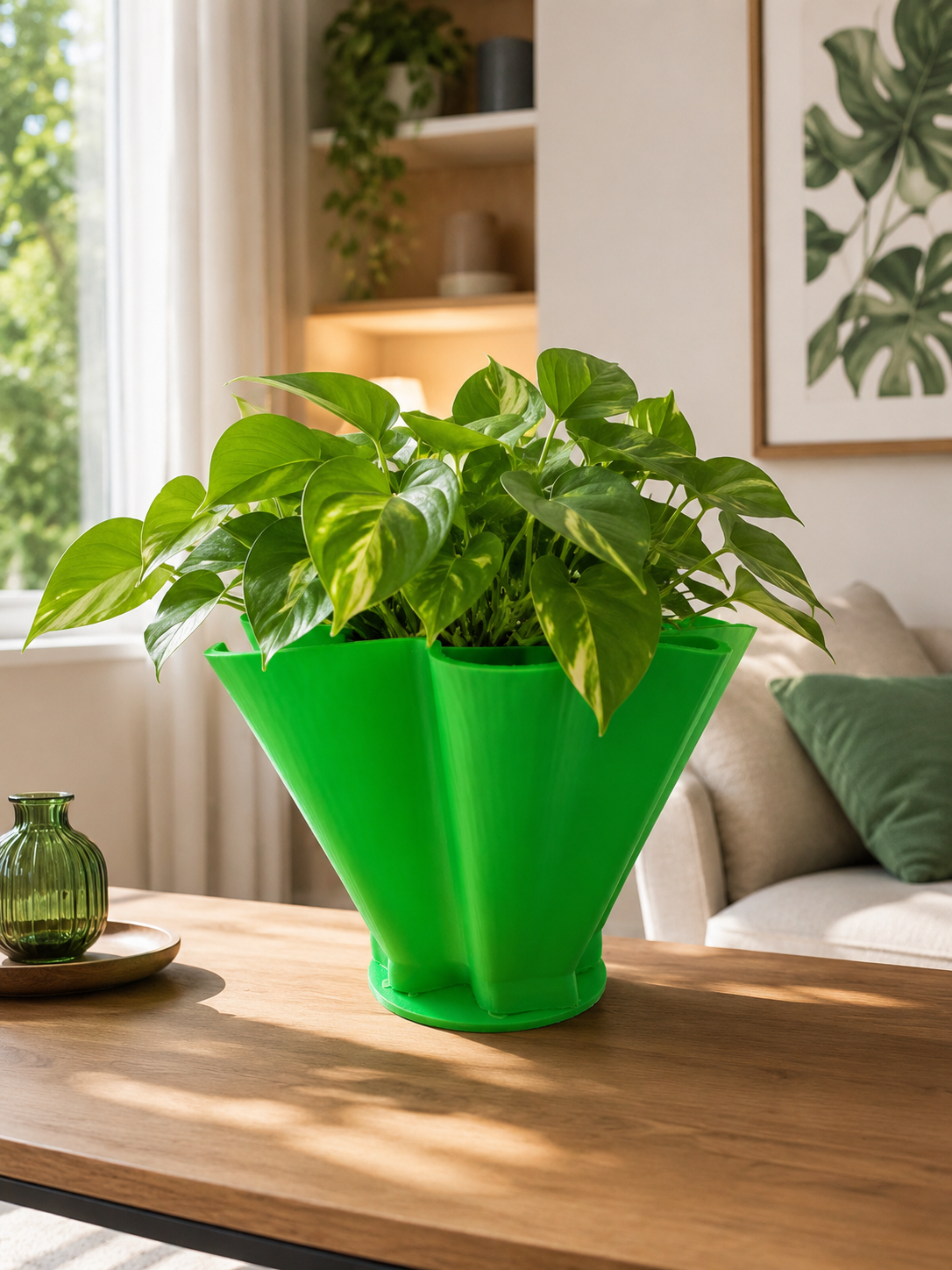 Vaso Quadrifoglio 3D dal design organico Made in Italy