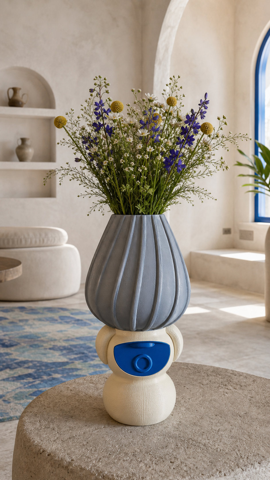 Vase Sculpture Tribale – Arredo Artistico Stampato in 3D - Default